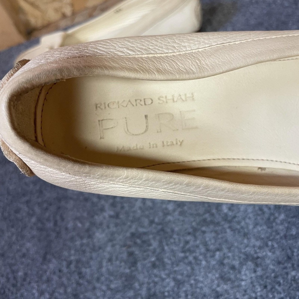 Women's Loafers Size 8.5 Square Toe Butter Yellow Italian Slip On Shoes Preppy - Picture 7 of 12